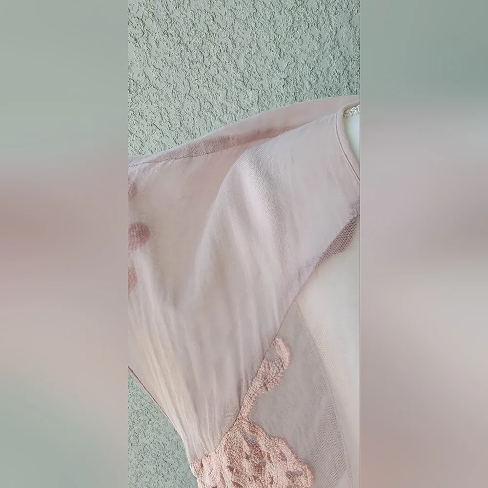 4 Love And Liberty Elegant Lace Top in Soft Pink - Picture 5 of 16